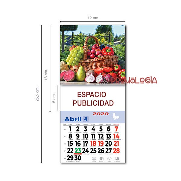 Calendarios nevera baratos personalizados a color de 10x16 cm