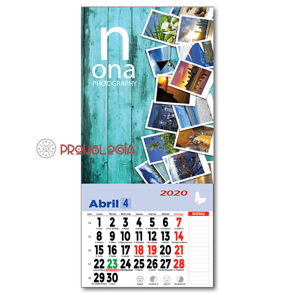 Mini calendario con imán 2024 personalizado para nevera